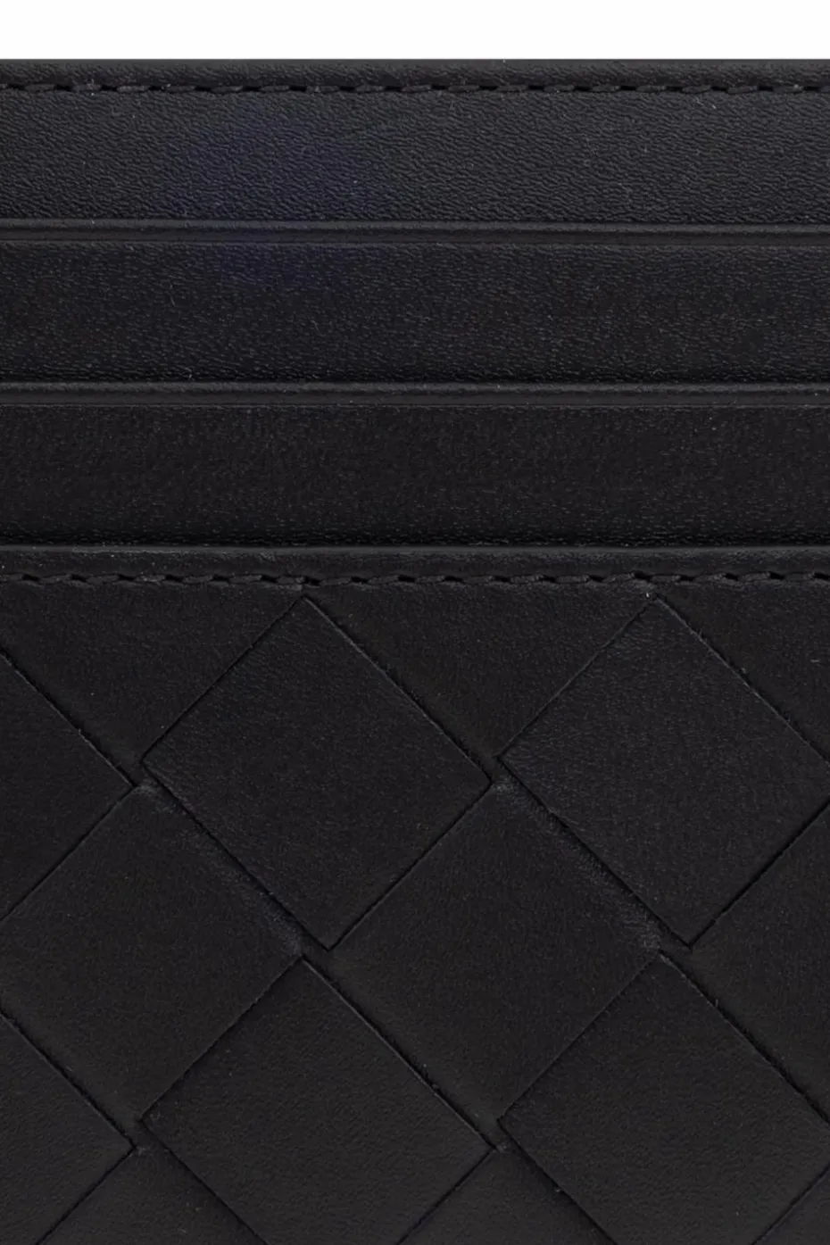Bottega Veneta CZARNY Skórzane etui na karty