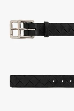 Bottega Veneta CZARNY Skórzany pasek