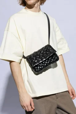 Bottega Veneta CZARNY Skórzana torba na ramię