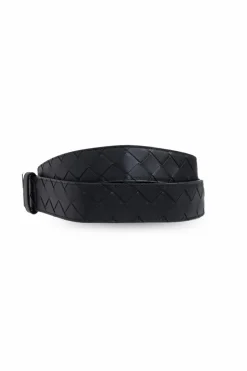Bottega Veneta CZARNY Skórzany pasek