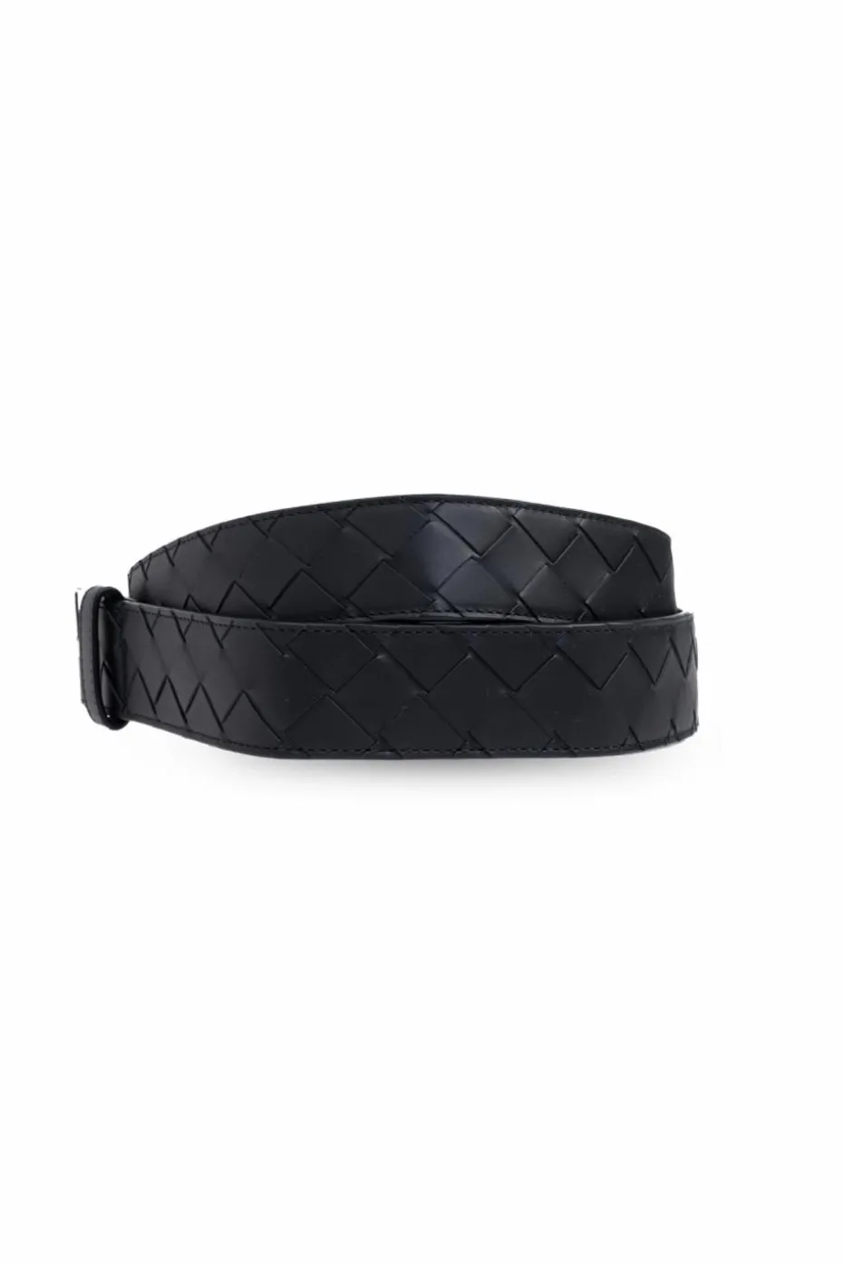 Bottega Veneta CZARNY Skórzany pasek