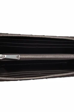 Bottega Veneta CZARNY Skórzany portfel