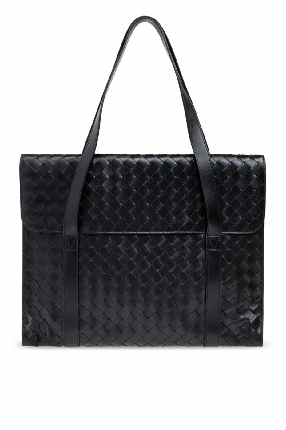 Bottega Veneta CZARNY Skórzana aktówka