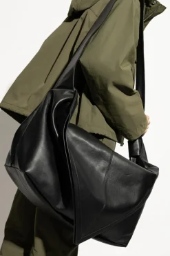 Bottega Veneta CZARNY Skórzana torba `Sawayer Large`