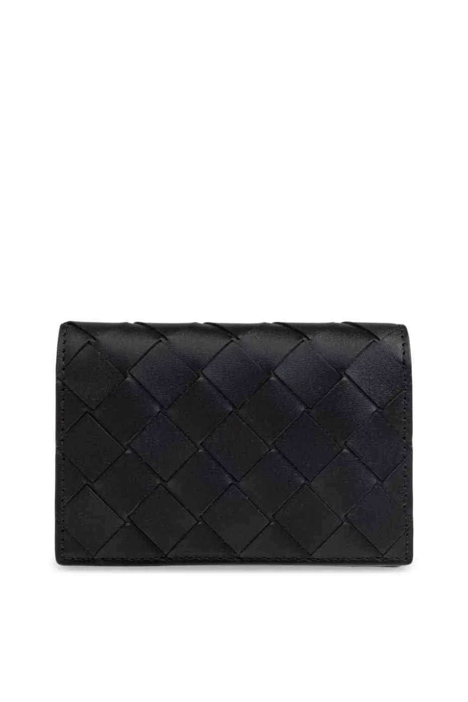 Bottega Veneta CZARNY Skórzane etui na karty