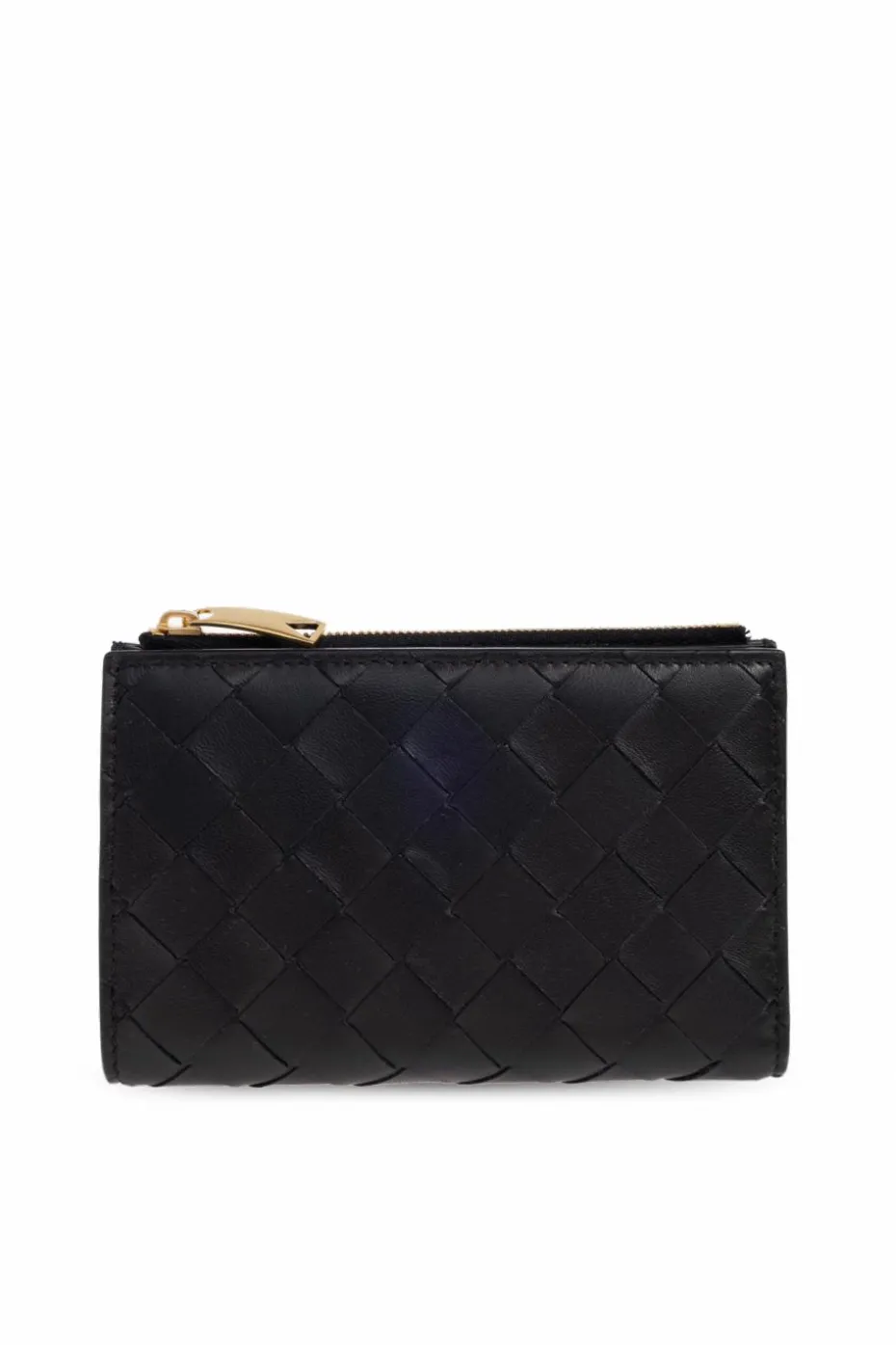 Bottega Veneta CZARNY Skórzany portfel