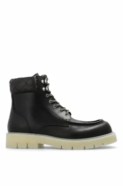 Bottega Veneta CZARNY Skórzane botki