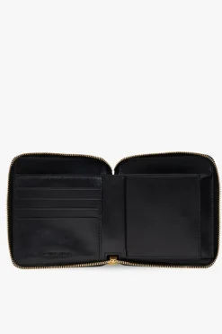 Bottega Veneta CZARNY Skórzany portfel