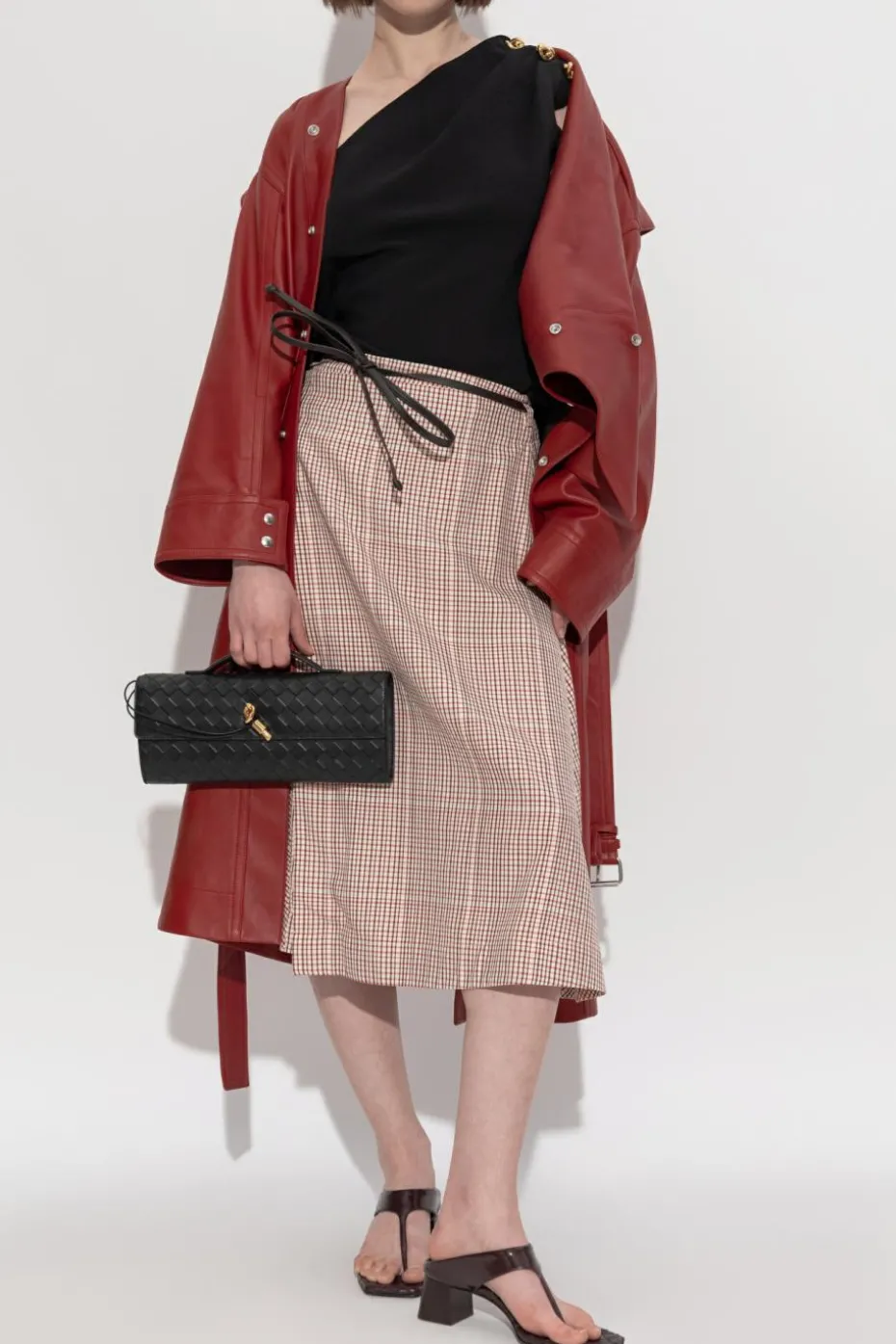 Bottega Veneta CZARNY Top z odkrytym ramieniem