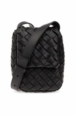 Bottega Veneta CZARNY Torba na ramię ‘Vertical Cobble Mini’