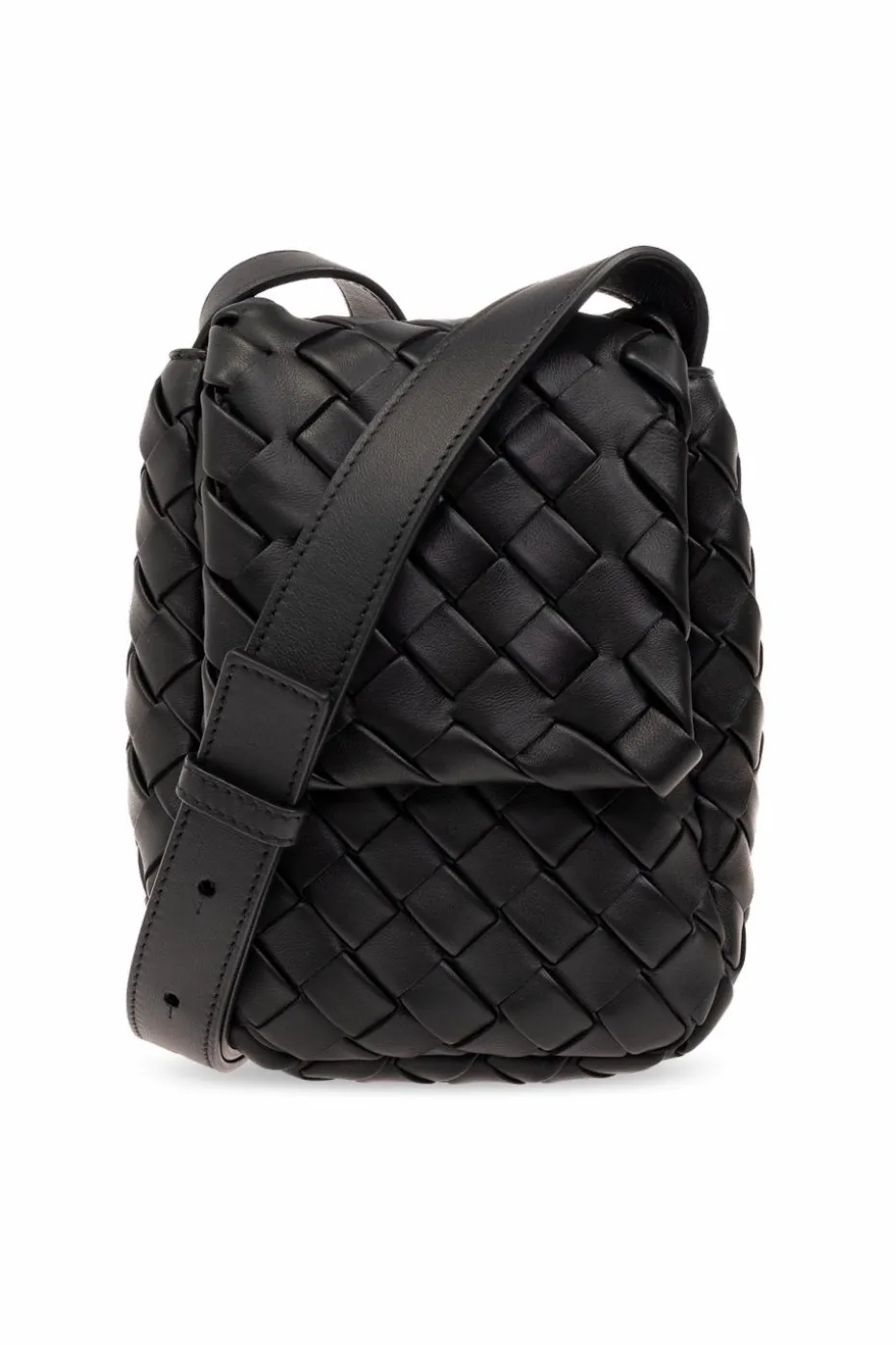 Bottega Veneta CZARNY Torba na ramię ‘Vertical Cobble Mini’