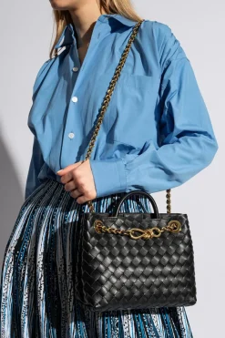 Bottega Veneta CZARNY Torba na ramię ‘Andiamo Small’