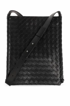 Bottega Veneta CZARNY Torba na ramię ‘Flat Loop Large’