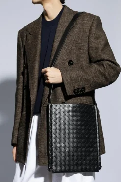 Bottega Veneta CZARNY Torba na ramię ‘Flat Loop Large’