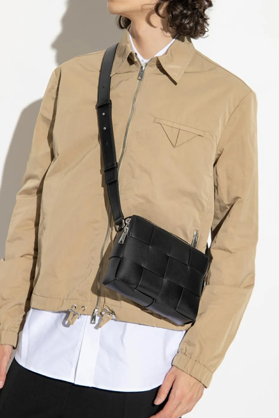 Bottega Veneta CZARNY Torba na ramię ‘Cassette Small’