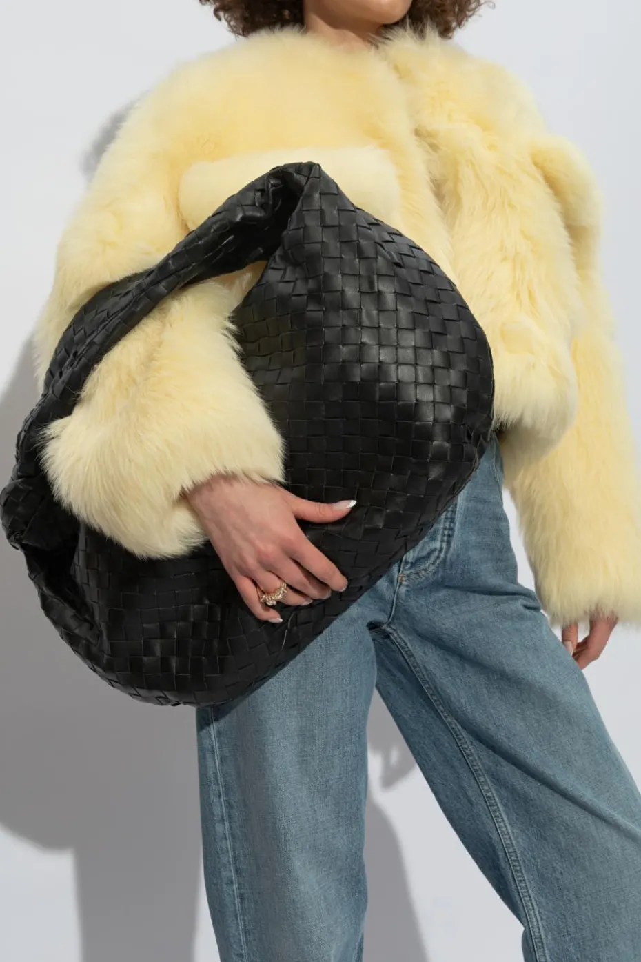 Bottega Veneta CZARNY Torba do ręki `Jodie Medium`