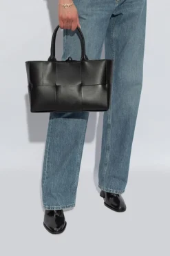 Bottega Veneta CZARNY Torba `Arco Small` typu `shopper`