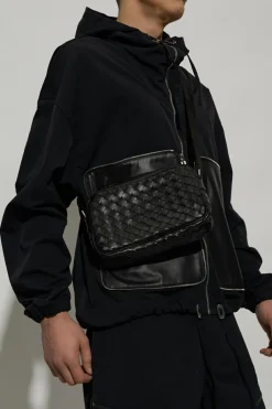 Bottega Veneta CZARNY Torba na ramię ‘Intrecciato Camera Small’