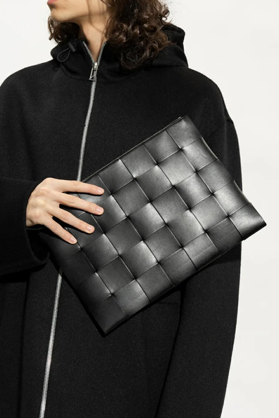 Bottega Veneta CZARNY Torba do ręki ‘Pouch Large’