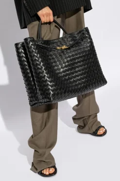 Bottega Veneta CZARNY Torba ‘Andiamo Large’ typu ‘shopper’