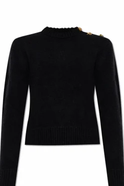 Bottega Veneta CZARNY Wełniany sweter