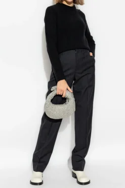 Bottega Veneta CZARNY Wełniany sweter