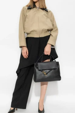 Bottega Veneta CZARNY Wełniane spódnico-spodnie