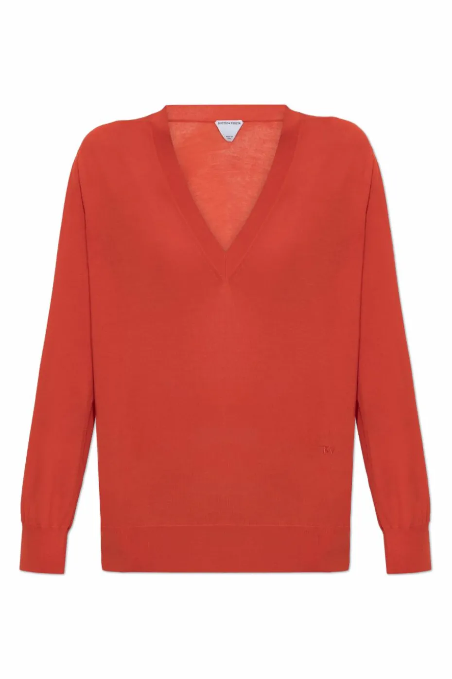 Bottega Veneta CZERWONY Kaszmirowy sweter