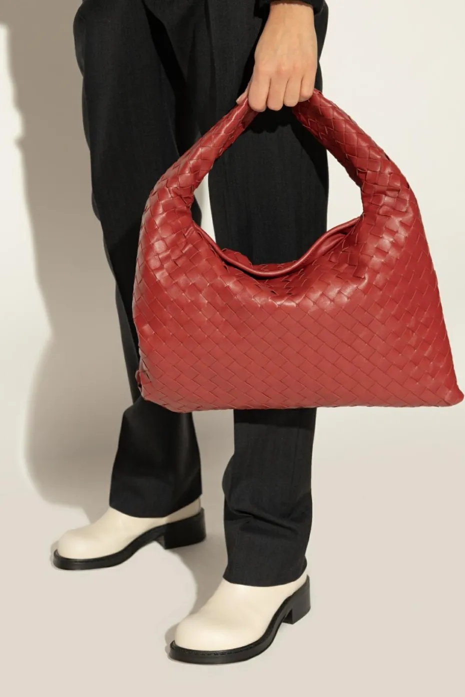 Bottega Veneta CZERWONY Torba do ręki `Hop`