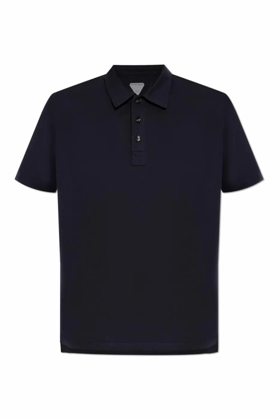 Bottega Veneta GRANATOWY Bawełniane polo z logo