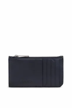 Bottega Veneta GRANATOWY Etui na karty