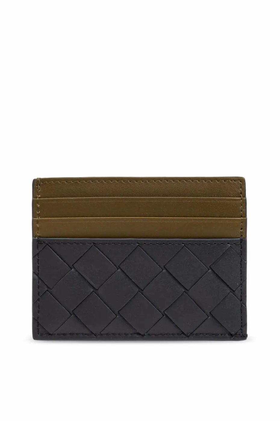 Bottega Veneta GRANATOWY Skórzane etui na karty