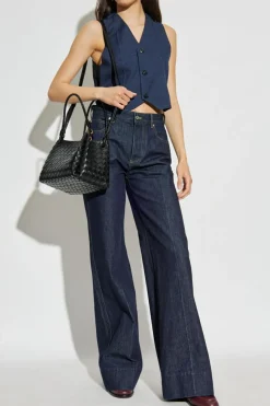 Bottega Veneta GRANATOWY Wełniana kamizelka
