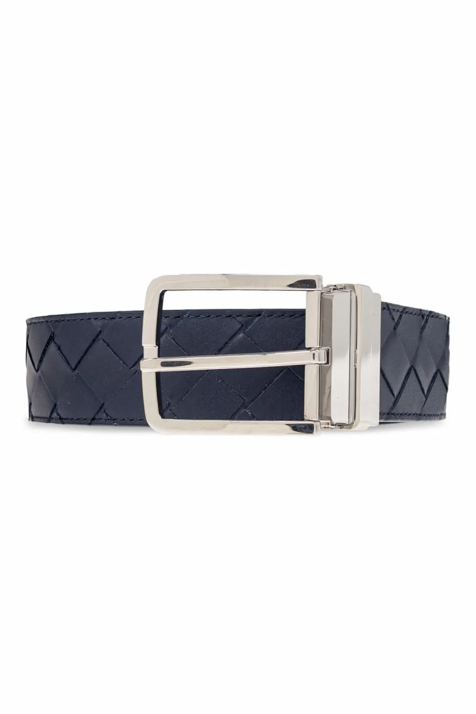 Bottega Veneta GRANATOWY Skórzany pasek