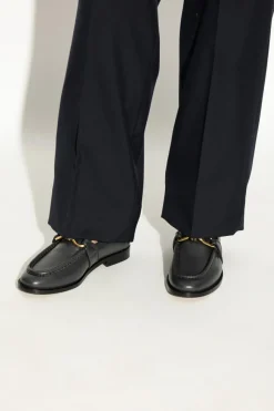 Bottega Veneta GRANATOWY Buty `Astaire` typu `loafers`