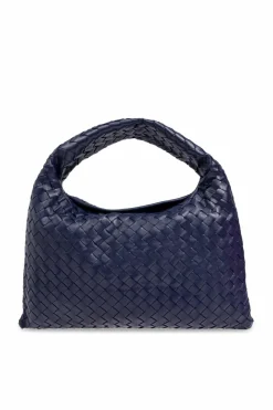 Bottega Veneta GRANATOWY Torba na ramię `Hop Small`