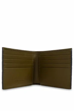 Bottega Veneta GRANATOWY Skórzany portfel