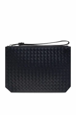 Bottega Veneta GRANATOWY Torba do ręki
