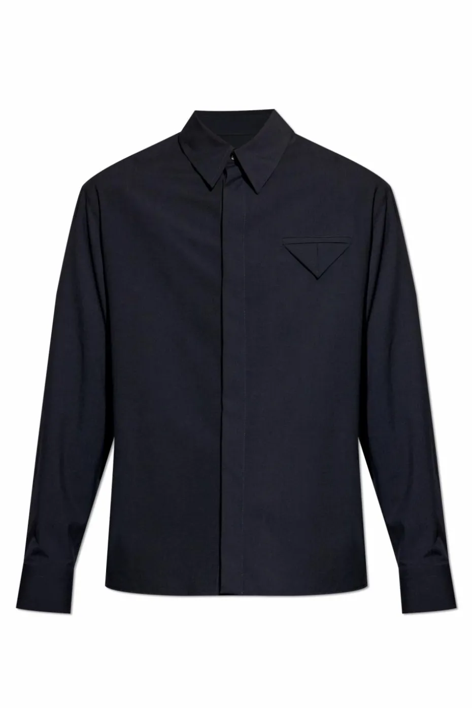 Bottega Veneta GRANATOWY Wełniana koszula