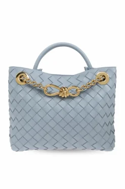 Bottega Veneta jasnoniebieski Torba na ramię ‘Andiamo Small’