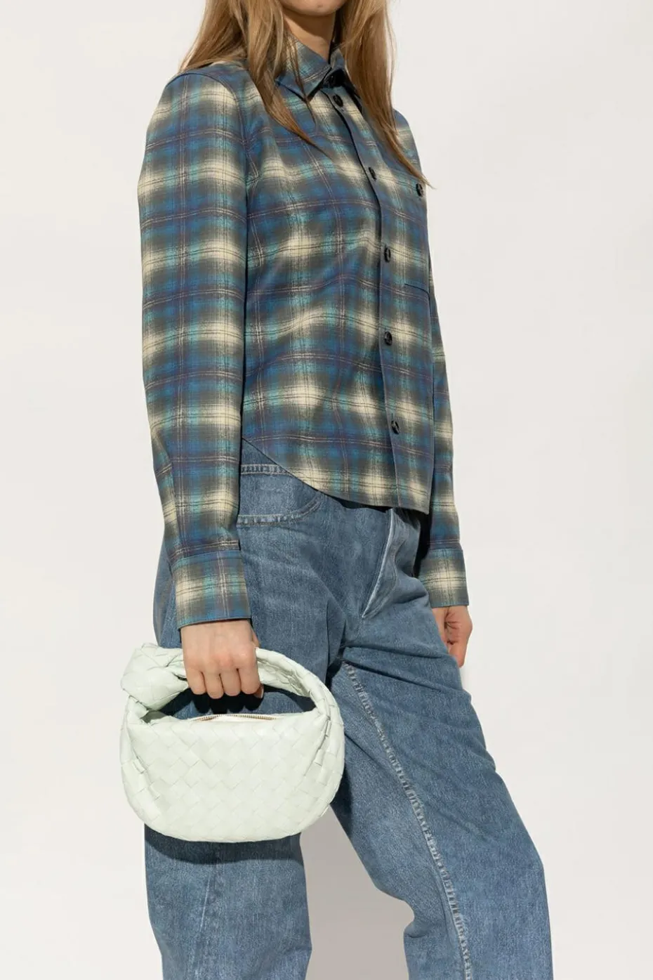 Bottega Veneta jasnoniebieski Torba do ręki ‘Jodie Mini’