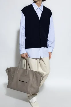 Bottega Veneta jasnoniebieski Koszula ze wzorem w prązki