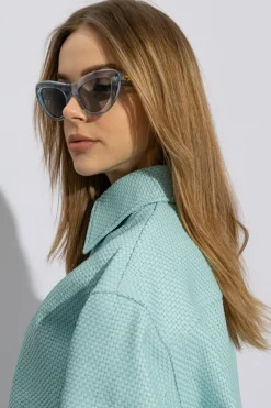 Bottega Veneta jasnoniebieski Okulary przeciwsłoneczne