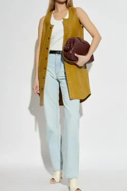 Bottega Veneta jasnoniebieski Jeansy z wysokim stanem