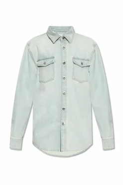 Bottega Veneta jasnoniebieski Jeansowa koszula