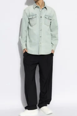 Bottega Veneta jasnoniebieski Jeansowa koszula
