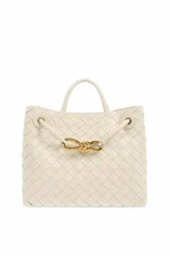 Bottega Veneta kremowy Torba do ręki `Andiamo Small`