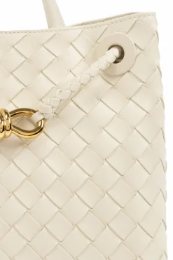 Bottega Veneta kremowy Torba do ręki `Andiamo Small`