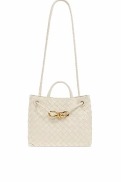 Bottega Veneta kremowy Torba do ręki `Andiamo Small`