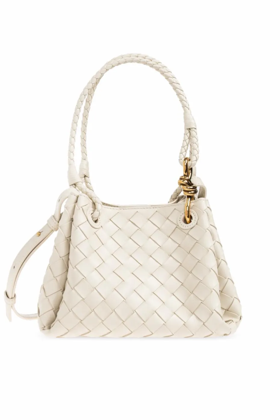 Bottega Veneta kremowy Torba do ręki ‘Parachute Small’